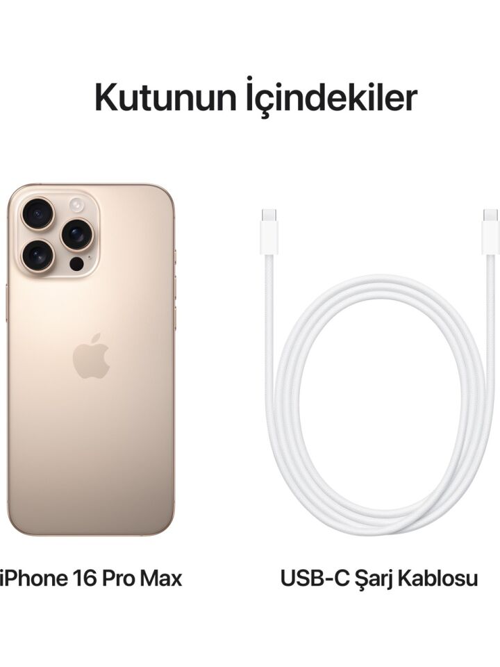 Apple iPhone 16 Pro Max Titanyum (Apple Türkiye Garantili)