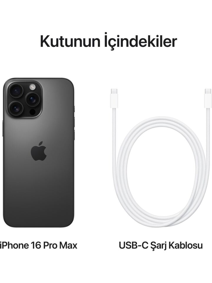 Apple iPhone 16 Pro Max Titanyum (Apple Türkiye Garantili)