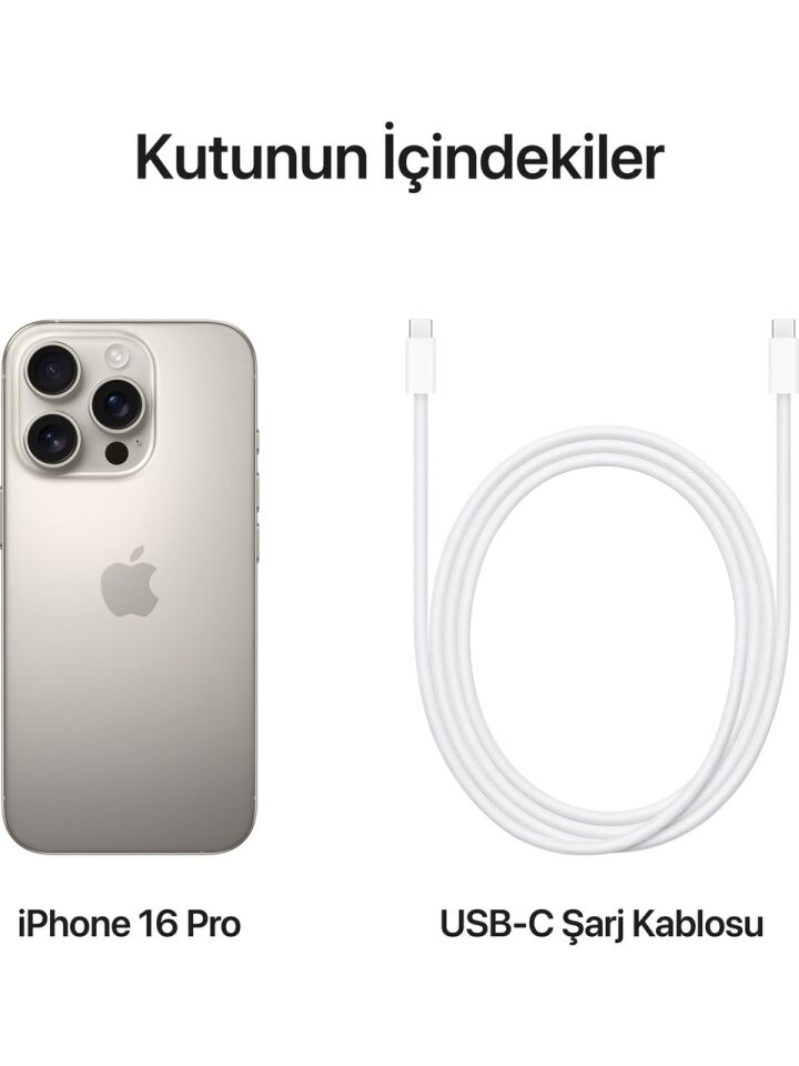Apple iPhone 16 Pro Titanyum (Apple Türkiye Garantili)