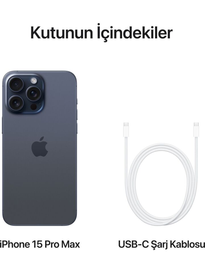 Apple iPhone 15 Pro Max Titanyum (Apple Türkiye Garantili)