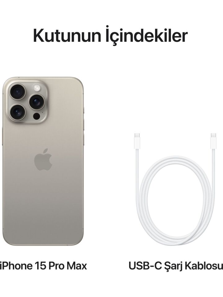 Apple iPhone 15 Pro Titanyum (Apple Türkiye Garantili)